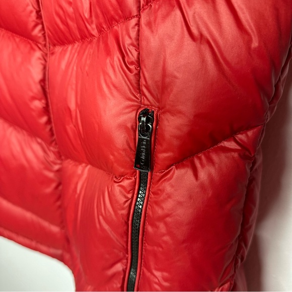 Calvin Klein Duck Down Lightweight Quilted Red Jacket Packable - Picture 7 of 8